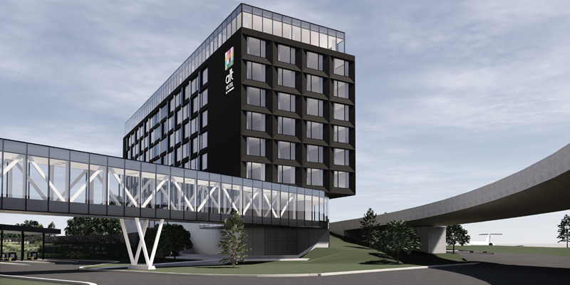Rendering of the Alt Hotel Ottawa Airport. 