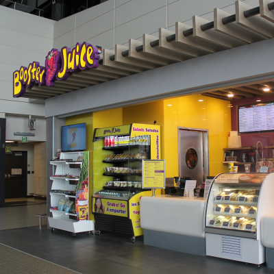 front of Booster Juice